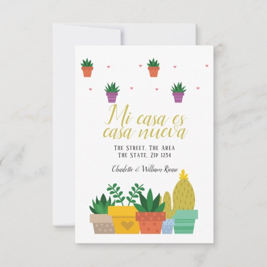 ミカサエスカーサヌエヴァニューホームアドレス 案内状 (正面)