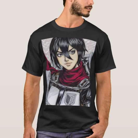 ミカサ・アッカーマン Tシャツ (正面)