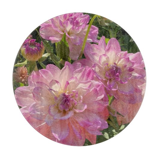 ミカヤラミランダDahlia美しい紫色の花 カッティングボード (正面)