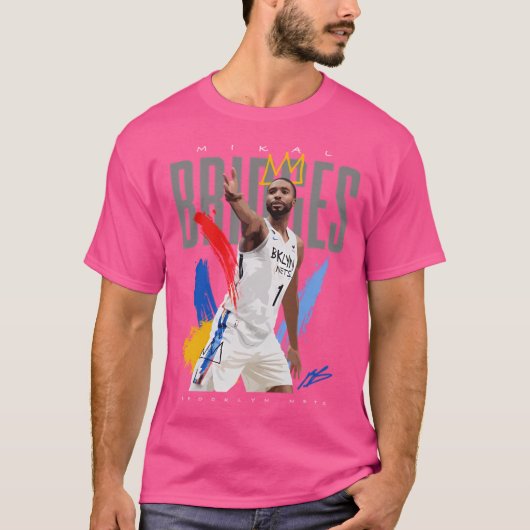 ミカルブリッジズバスケットボール選手 Tシャツ (正面)