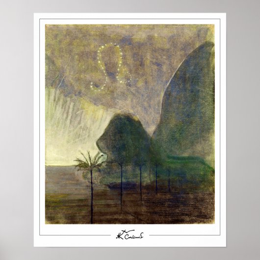 ミカロージャス・コンスタンティナス・シウルライオニスZeding Art Post... ポスター (正面)