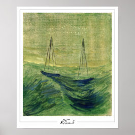 ミカロージャス・コンスタンティナス・シウルライオニスZeding Art Post... ポスター