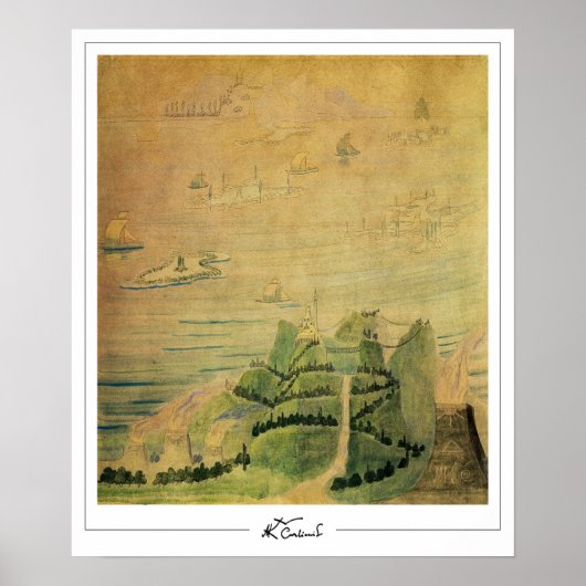 ミカロージャス・コンスタンティナス・シウルライオニスZeding Art Post... ポスター (正面)