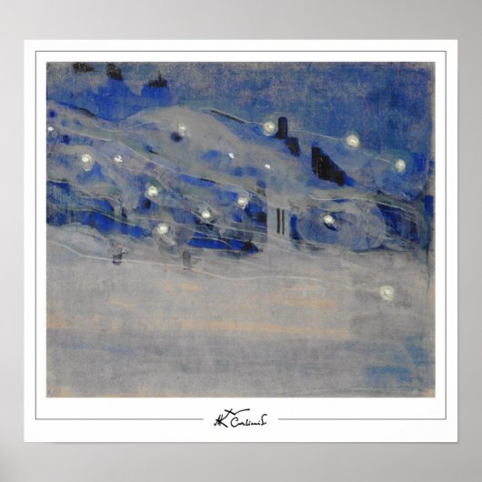 ミカロージャス・コンスタンティナス・シウルライオニスZeding Art Post... ポスター (正面)