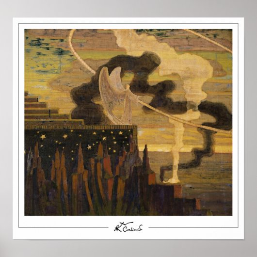 ミカロージャス・コンスタンティナス・シウルライオニスZeding Art Post... ポスター (正面)