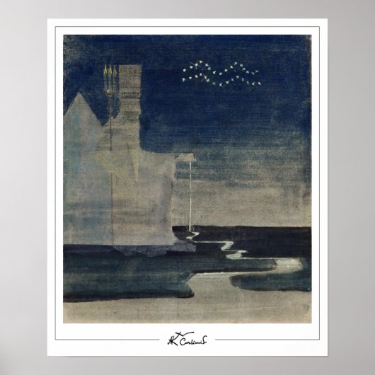 ミカロージャス・コンスタンティナス・シウルライオニスZeding Art Post... ポスター (正面)