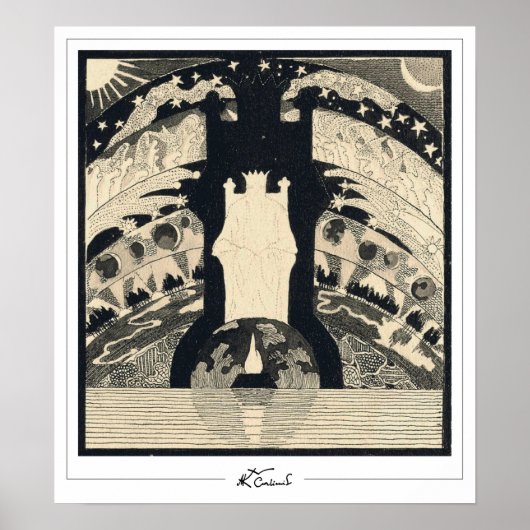 ミカロージャス・コンスタンティナス・シウルライオニスZeding Art Post... ポスター (正面)