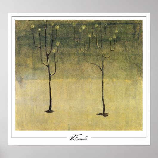 ミカロージャス・コンスタンティナス・シウルライオニスZeding Art Post... ポスター (正面)