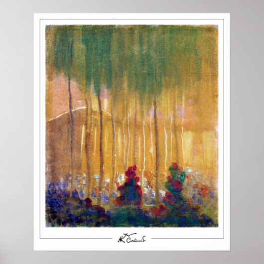 ミカロージャス・コンスタンティナス・シウルライオニスZeding Art Post... ポスター (正面)