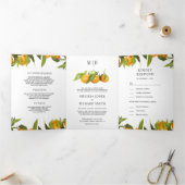 ミカンのオレンジオーチャードオールインワン結婚ズ 三つ折り招待状 (内部)