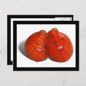 ミカンのカップル(オレンジ色も好き?) ポストカード (正面/裏面)