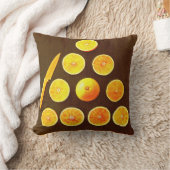 「ミカンの三角形」かわいい写真。買今 クッション (ブランケット)