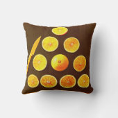 「ミカンの三角形」かわいい写真。買今 クッション (裏面)