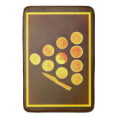 「ミカンの三角形」かわいい写真。買今 バスマット (正面縦)