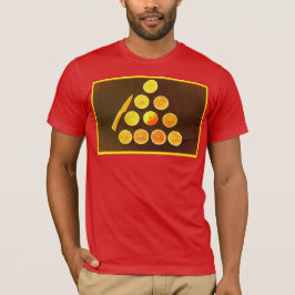 「ミカンの三角形」かわいい写真。買今 Tシャツ