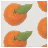 ミカンの果実と緑葉 ファブリック (クローズアップ)