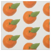 ミカンの果実と緑葉 ファブリック (見本)