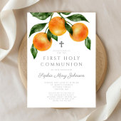 ミカンエレガントガールファースト聖餐式 招待状