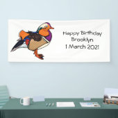 ミカンカラフルダックイラストレーション 横断幕 (トレードショー)