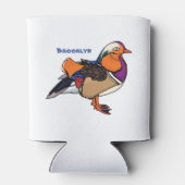 ミカンカラフルダックイラストレーション 缶クーラー (裏面)