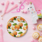 ミカンシトラスフルーツカクテルパーティー ペーパープレート (パーティー)