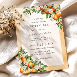 ミカンシトラスフルーツグリーンリー結婚果樹園 招待状