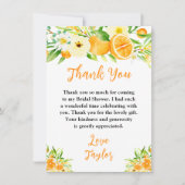 ミカンシトラスブライダルシャワー サンキューカード (正面)