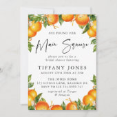 ミカンモダンシトラスブライダルシャワー 招待状 (正面)