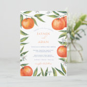 ミカンモダンス地中海の・シトラス結婚ス 招待状 (スタンド正面)