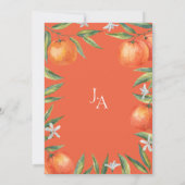 ミカンモダンス地中海の・シトラス結婚ス 招待状 (裏面)