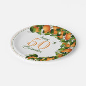 ミカン柑橘類 |誕生日 ペーパープレート (アングル)