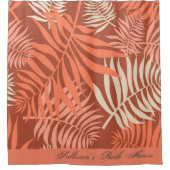 ミカン色のシャワーカーテン シャワーカーテン (正面)