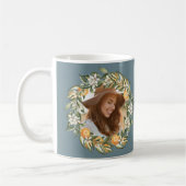 ミカン、オレンジの花のブライダルシャワーパーティーm コーヒーマグカップ (左)