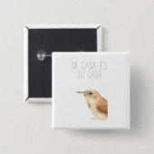 ミカーサエススカサ（ハウスウォレン） 缶バッジ (正面&裏面)