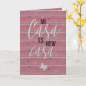 ミカーサエスニューカーサ – テキサス州ムービングアナウンスメント カード (黄色い花)