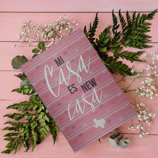 ミカーサエスニューカーサ – テキサス州ムービングアナウンスメント サンキューカード