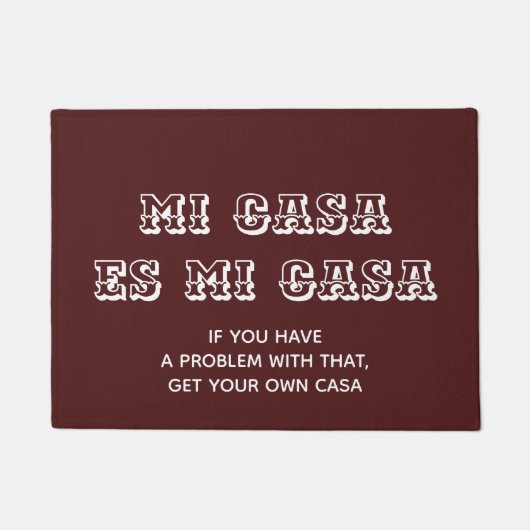 ミカーサエスミカーサウェルカムマット ドアマット (正面)