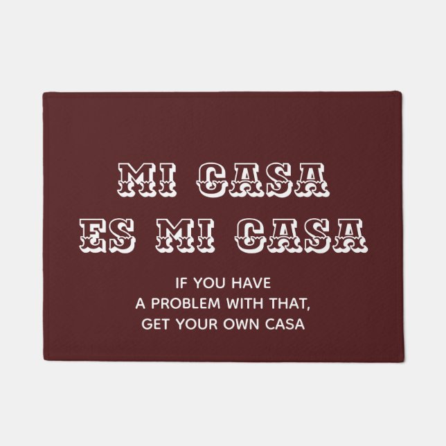 ミカーサエスミカーサウェルカムマット ドアマット (正面)