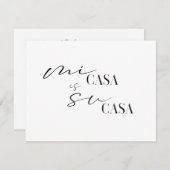 ミカーサスカーサニューホーム引っ越しました 案内状 (正面/裏面)