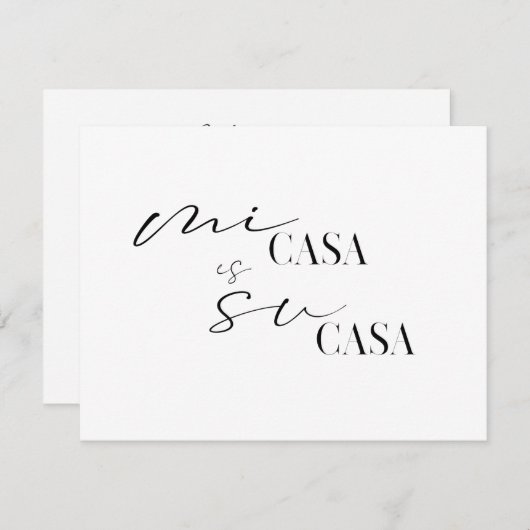 ミカーサスカーサニューホーム引っ越しました 案内状 (正面/裏面)