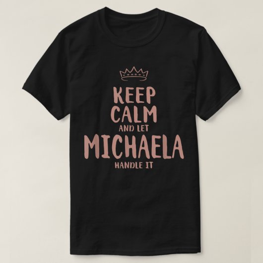ミカ保ラコパーソナライズされたルネームおもしろい友 Tシャツ (デザイン正面)