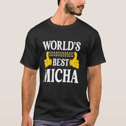 ミカ個人おもしろい名ファーストネーム最高のワールド Tシャツ (正面)