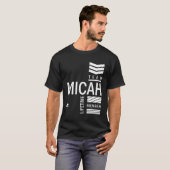 ミカ名パーソナライズされた誕生日ギフト Tシャツ (正面フル)