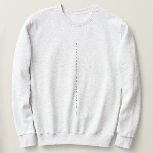 ミカ6:8スウェットシャツ スウェットシャツ (デザイン正面)