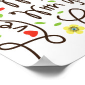 ミカ6 8正義を求める愛慈悲を謙虚に歩く ポスター (角)