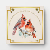 ミカ6:8 – ソングバードと深紅色 フォトプラーク (正面)