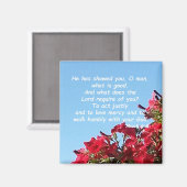 ミカ6:8 マグネット (正面/裏面)