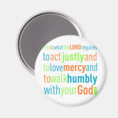 ミカ6:8 マグネット (正面/裏面)