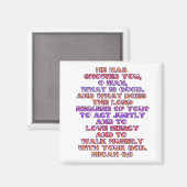 ミカ6:8 マグネット (正面/裏面)