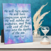 ミカ7:19 フォトプラーク (側面)